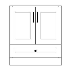 30″ - Bottom- 1 Drawer