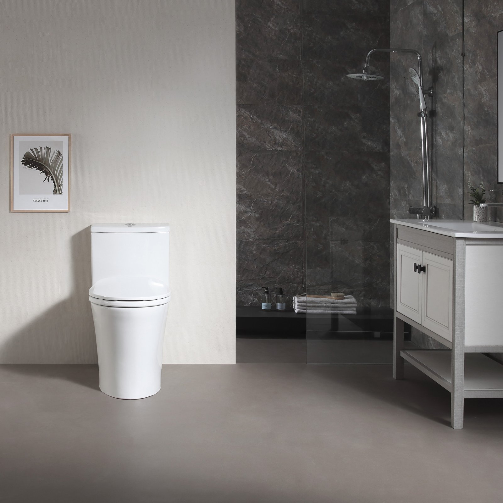 VOXX-2167 Elongated High Efficiency 1-Piece Toilet- Dual Flush - Image 12