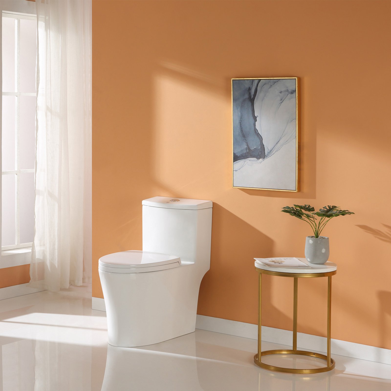 VOXX-2167 Elongated High Efficiency 1-Piece Toilet- Dual Flush - Image 13