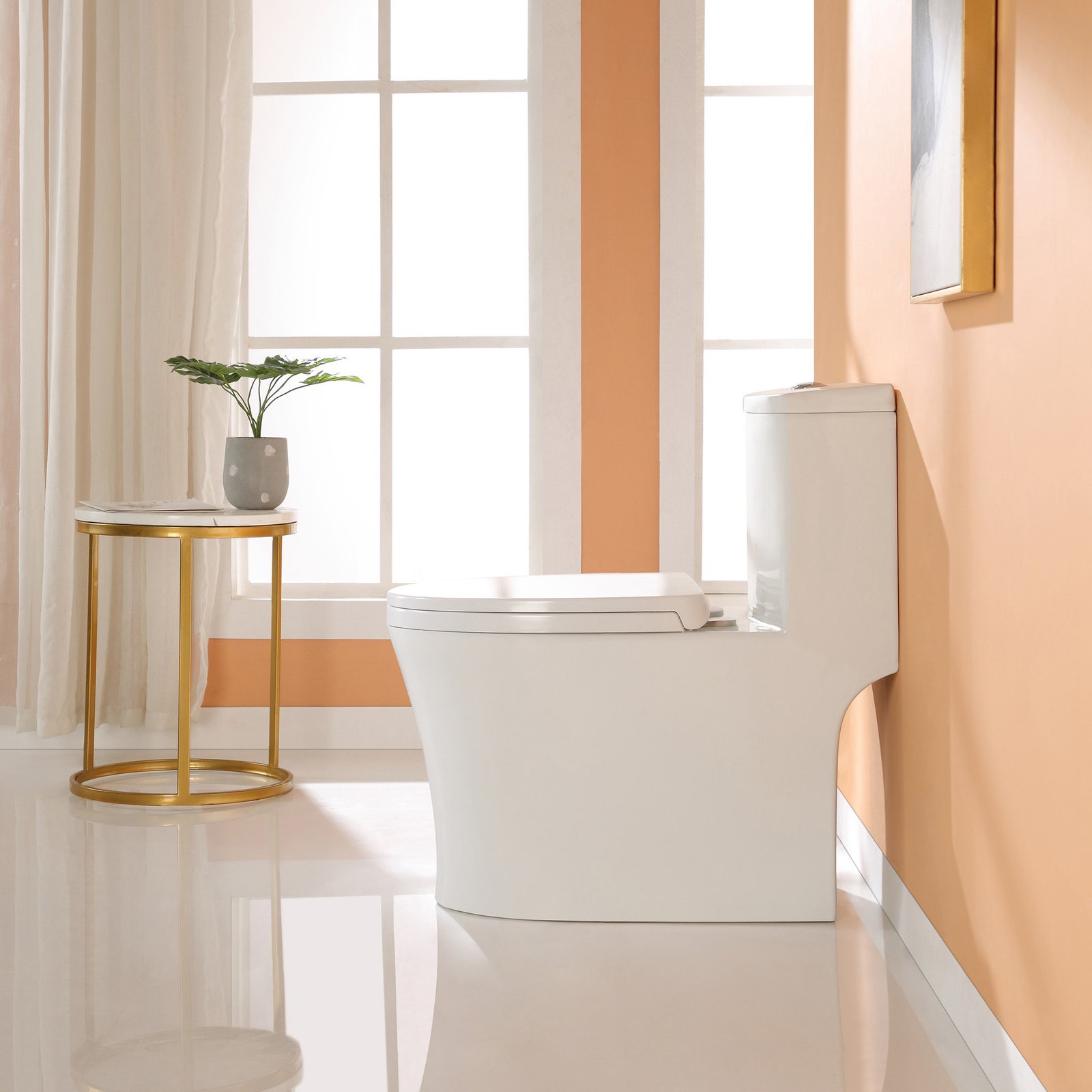 VOXX-2167 Elongated High Efficiency 1-Piece Toilet- Dual Flush - Image 15