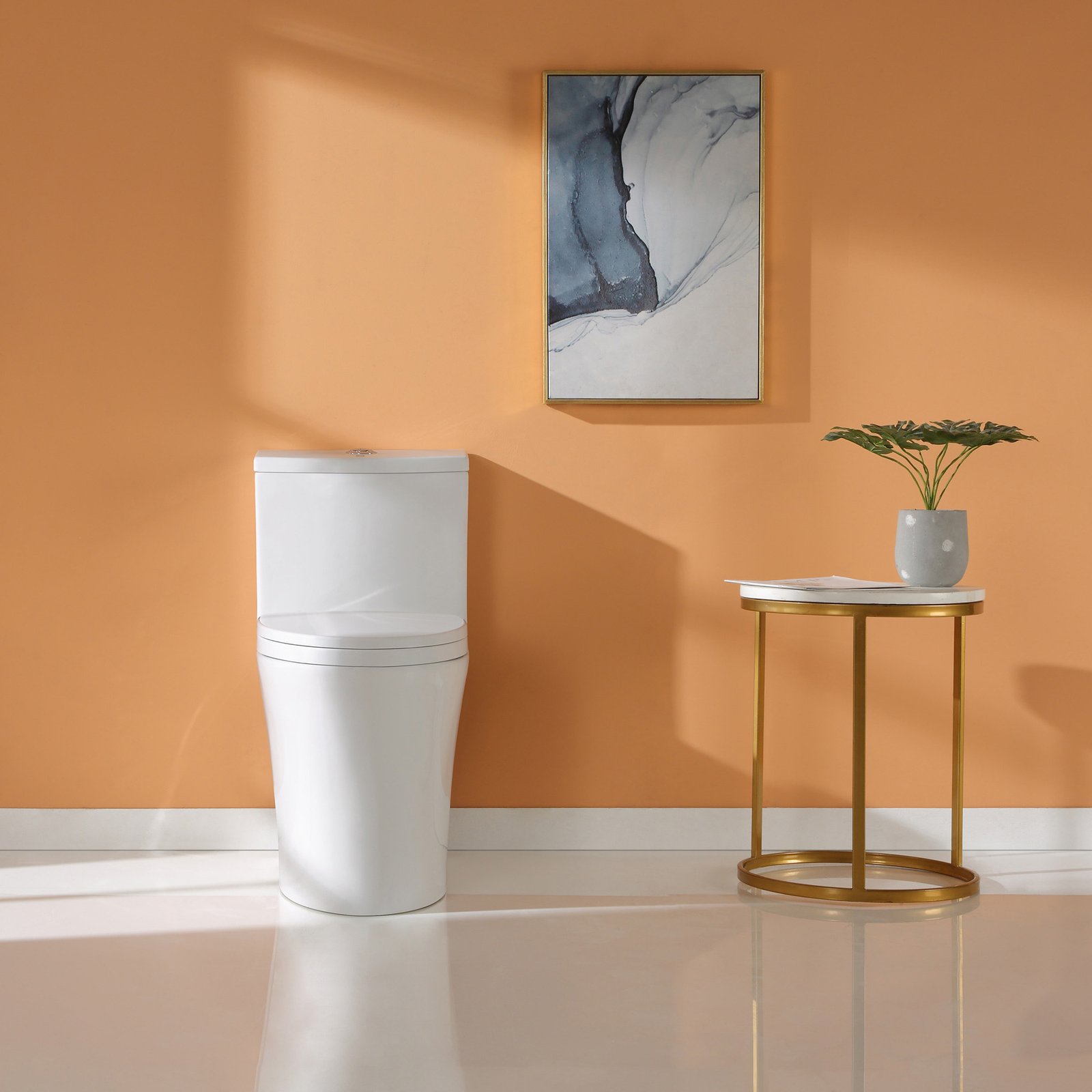 VOXX-2167 Elongated High Efficiency 1-Piece Toilet- Dual Flush - Image 17